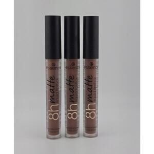 3 Piece Essence 8H Matte Liquid Lipstick 02 Silky Hazelnut, Kiss Proof